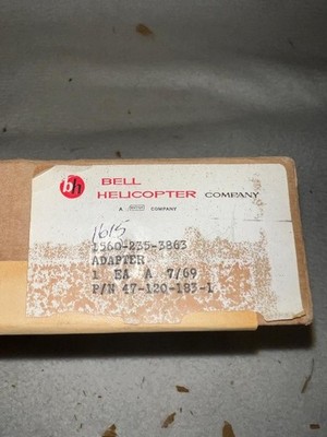 Bell Helicopters 47-120-183-1 Adapter NEW IN BELL BOX