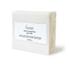 GOAT MILK GLYCERIN MELT POUR SOAP BASE NATURAL DETERGENT FREE 2 LBS
