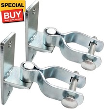 2 Pack 1-3/8 Inch Wall Mount Gate Hinge Metal Hinges Fence Post Chain Link Fence