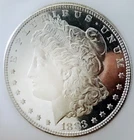 1883 P MORGAN HUGE BLACK&WHITE CAMEO! 40+IN LIQUID MIRRORS! KING CAMEO!NR #64422