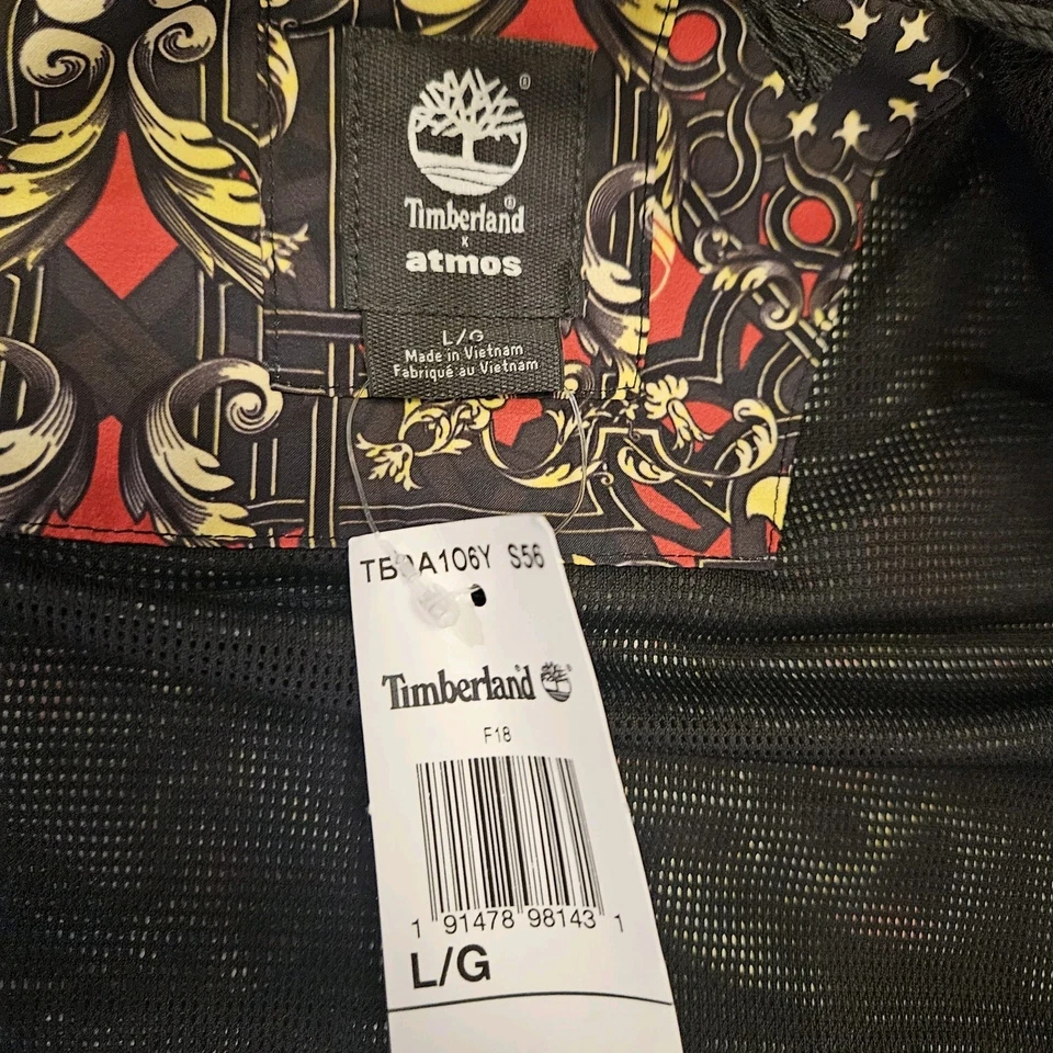 Timberland X Atmos Bufanda Colaboración Anorak Shell Chaqueta Abrigo Nuevo Talla L Foto 3 de 4