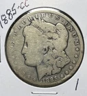 1885-CC MORGAN SILVER DOLLAR, G DETAILS