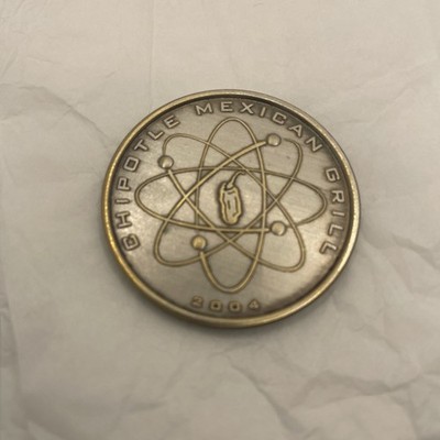 2004 Collectible Chipotle Free Burrito Coin