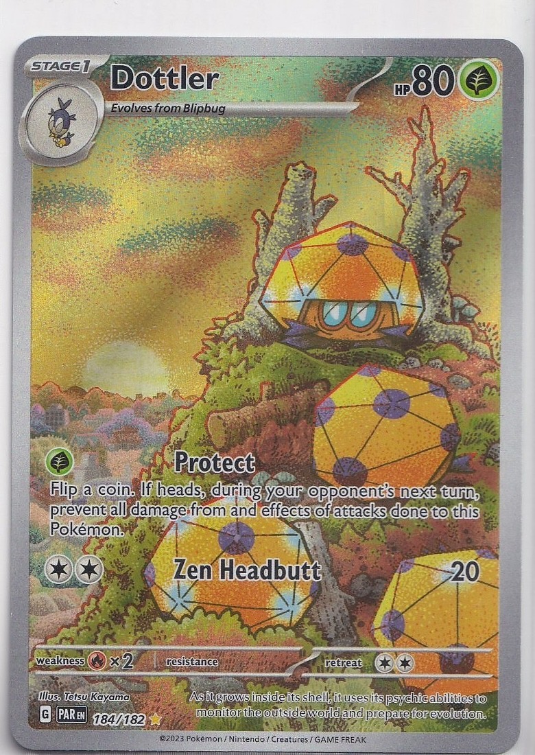 Pokemon TCG: Dottler 184/182 Paradox Rift Illustration Rare NM
