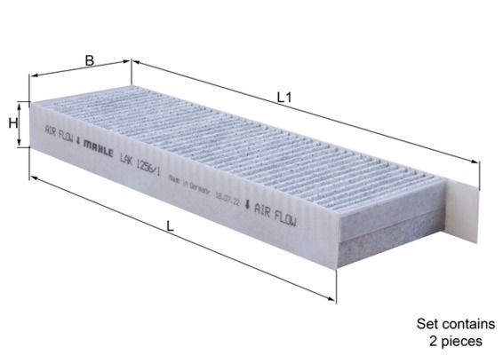 Mahle Filter, Innenraumluft LAK 1256/1/S FüR CitroËN DS Passend FüR Fiat-image
