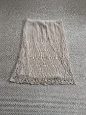 vintage crochet Midi Women  s Skirt. Boho Hippie Lace Indie Festival Western M
