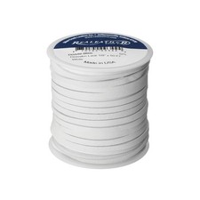 Deerskin Lace Spool 1/8" x 50 ft White - Craft Jewelry Garment Leather Lace