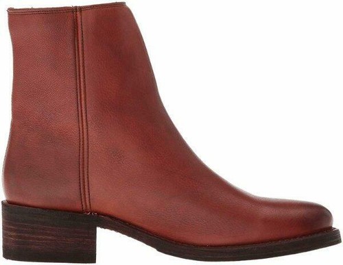 Neu im Karton Frye Demi Damen-Bootie mit Reißverschluss rot Ton Größe 6 - Bild 3 von 5
