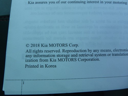KIA OPTIMA 2015-2019 MANUALE PROPRIETARI MANUALE NAVIGAZIONE PORTAFOGLIO STAMPA ORIGINALE 2018 - Foto 2 di 8