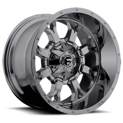 Set of 4 20' Fuel Krank D516 Chrome Wheels 20x10 8x6.5 12mm Lifted