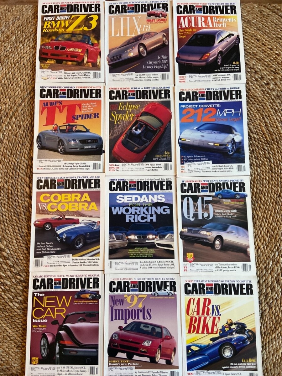 1996 Car and Driver Magazines | eBay