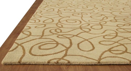 Crazy Labyrinth Line moderner braun handgetufteter 100 % Wolle weicher Teppich Teppich - Bild 8 von 8