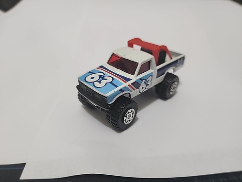 Vintage Matchbox 1981 White 63 4x4 Open Back Truck Diecast Mattel - Picture 2 of 4