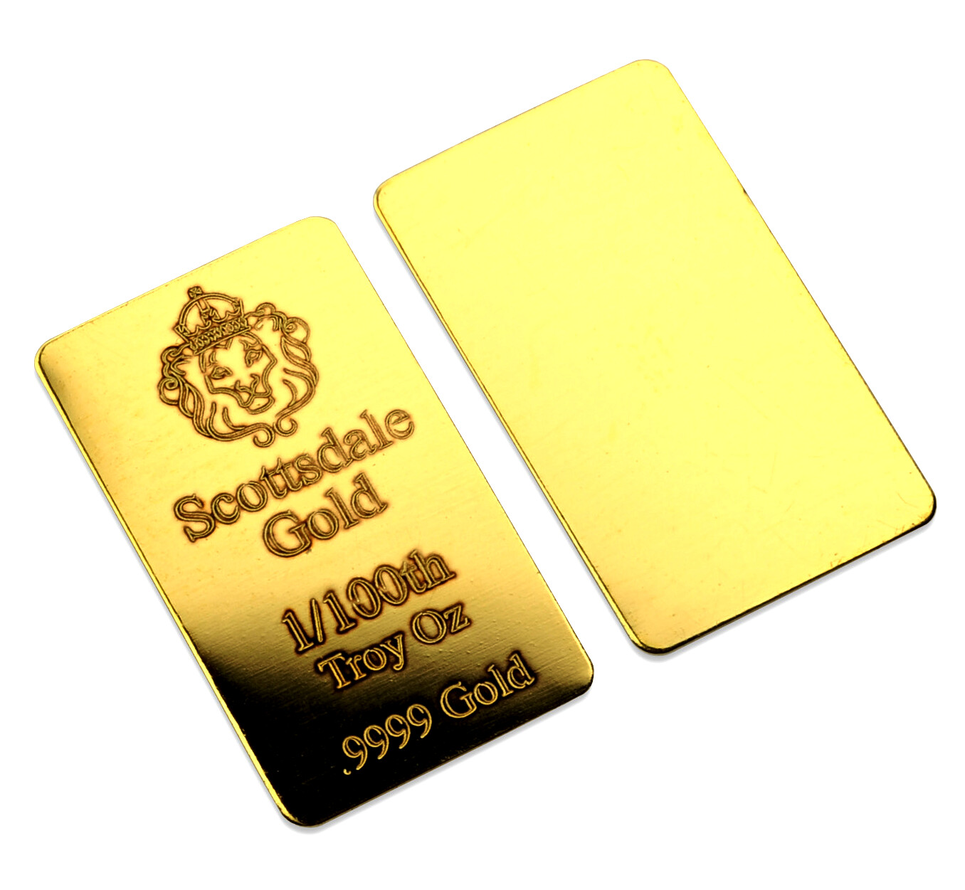*NEW!* 1/100 oz .9999 Gold Bar by Scottsdale Mint Fractional Gold