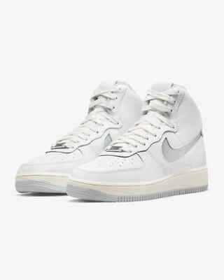 Nike W AF1 Air Force 1 Sculpt High White Silver DC3590-101 Womens sz 10.5 NIB