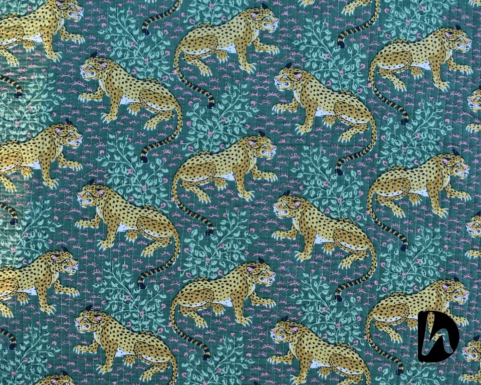 Home Bedding Coverlets Indian Baby Quilt 100% Cotton Baby Quilt Nursery Blanket - Image 4 of 4