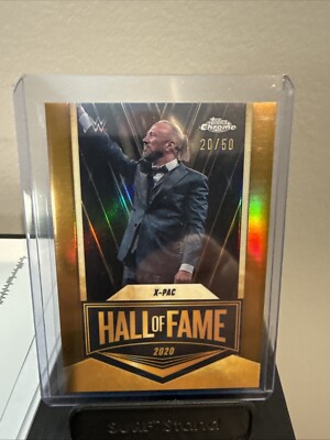 2025 Topps Chrome WWE X-Pac Hall Of Fame Gold Parallel #20/50 123 Kid EMB SY