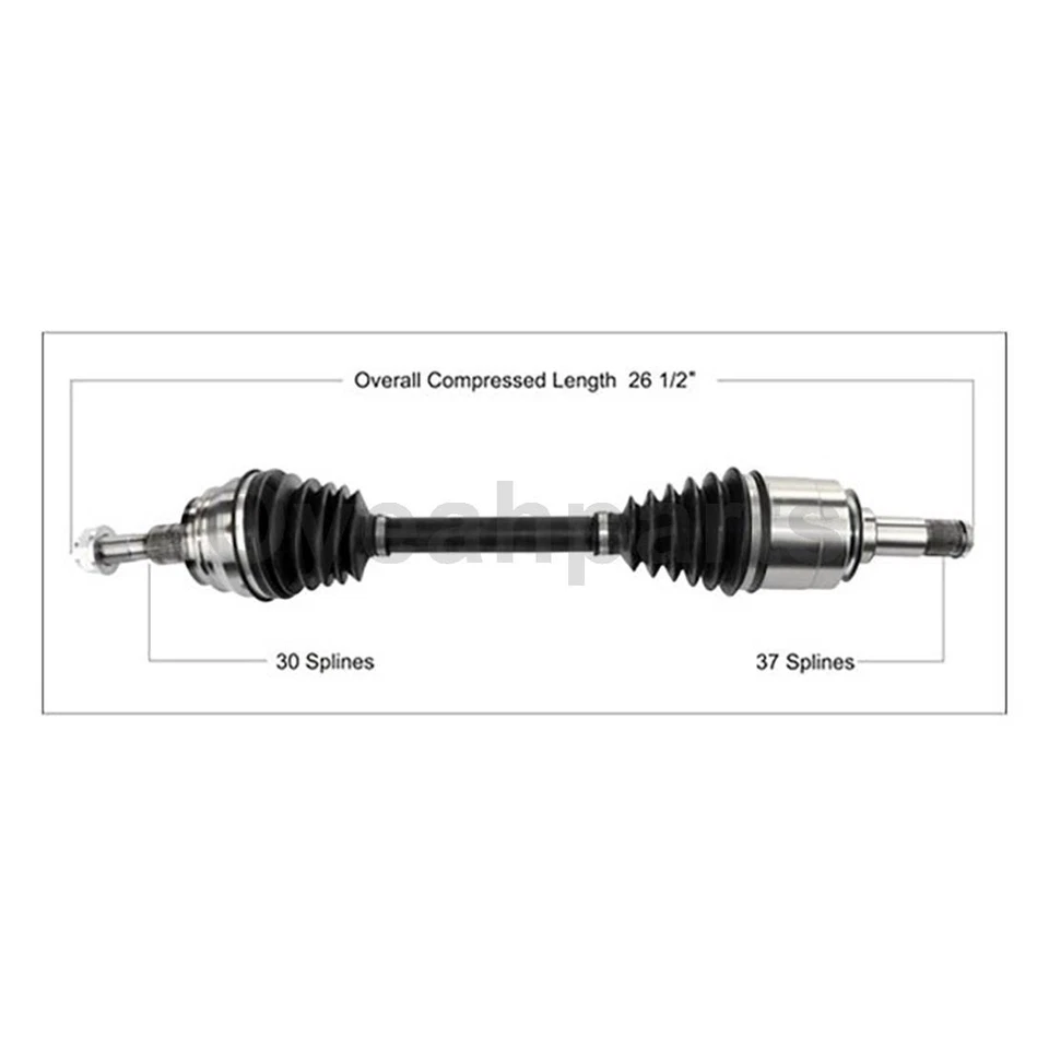 Fits Mercedes-Benz GL63 AMG 2013-2016 TrakMotive Front Left 1X CV Axle Shaft - Изображение 3 из 3