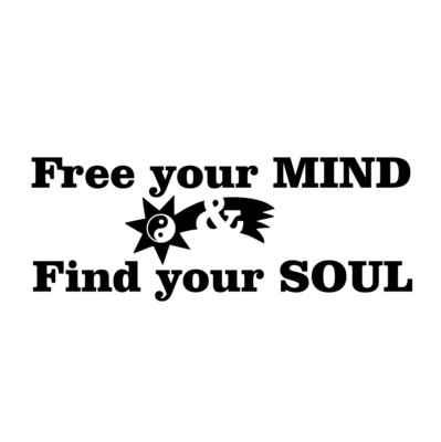 Free your MIND & Find  your SOUL - Aufkleber Auto Folie Tattoo Spruch Zen Relax