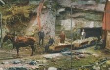 Birmingham AL * Entrance to Coal Mine 1911 * Ambulance in message *