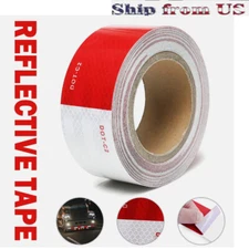 Car Bumper Reflective Stickers Warning Strip Tape Secure Reflector Red Stickers