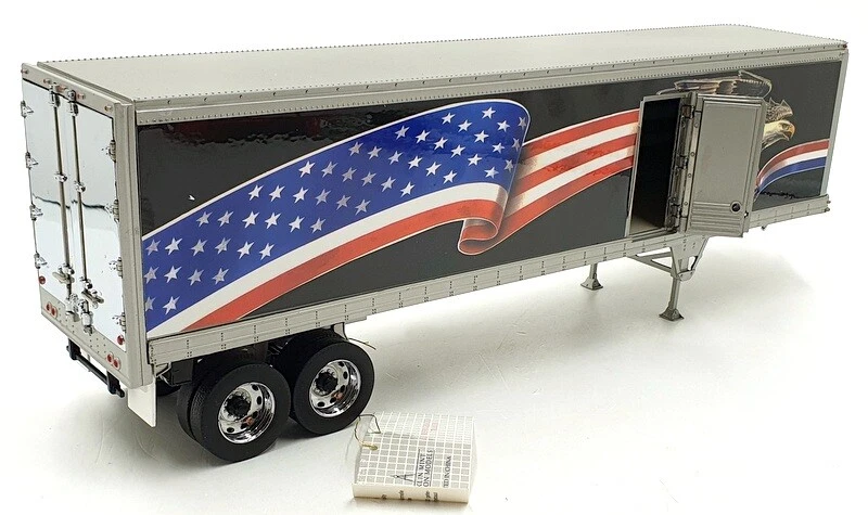 Franklin Mint 1/32 Scale B11UK53 - Refridgerated American Trailer - Silver/Black - Image 2 of 4