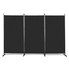 6FT 3Panels Room Divider Freestanding Folding Wall Privacy Screen Protector UK ﻿