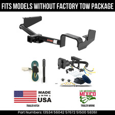 For 08-13 Toyota Highlander Trailer Hitch W 7 Pin Wiring Fit Wo Oe Towpkg Curt