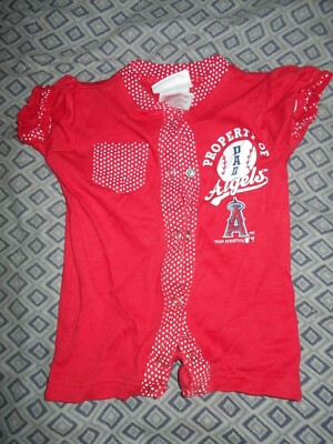 Los Angeles Angels Girls 0-3 M Snap Bottom