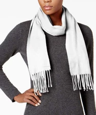 Cejon Solid Woven Scarf Ivory One Size NWT! $36