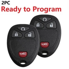 2 For 07 2008 2009 2010 2011 2012 2013 Chevy Silverado 1500 2500 Remote Key Fob