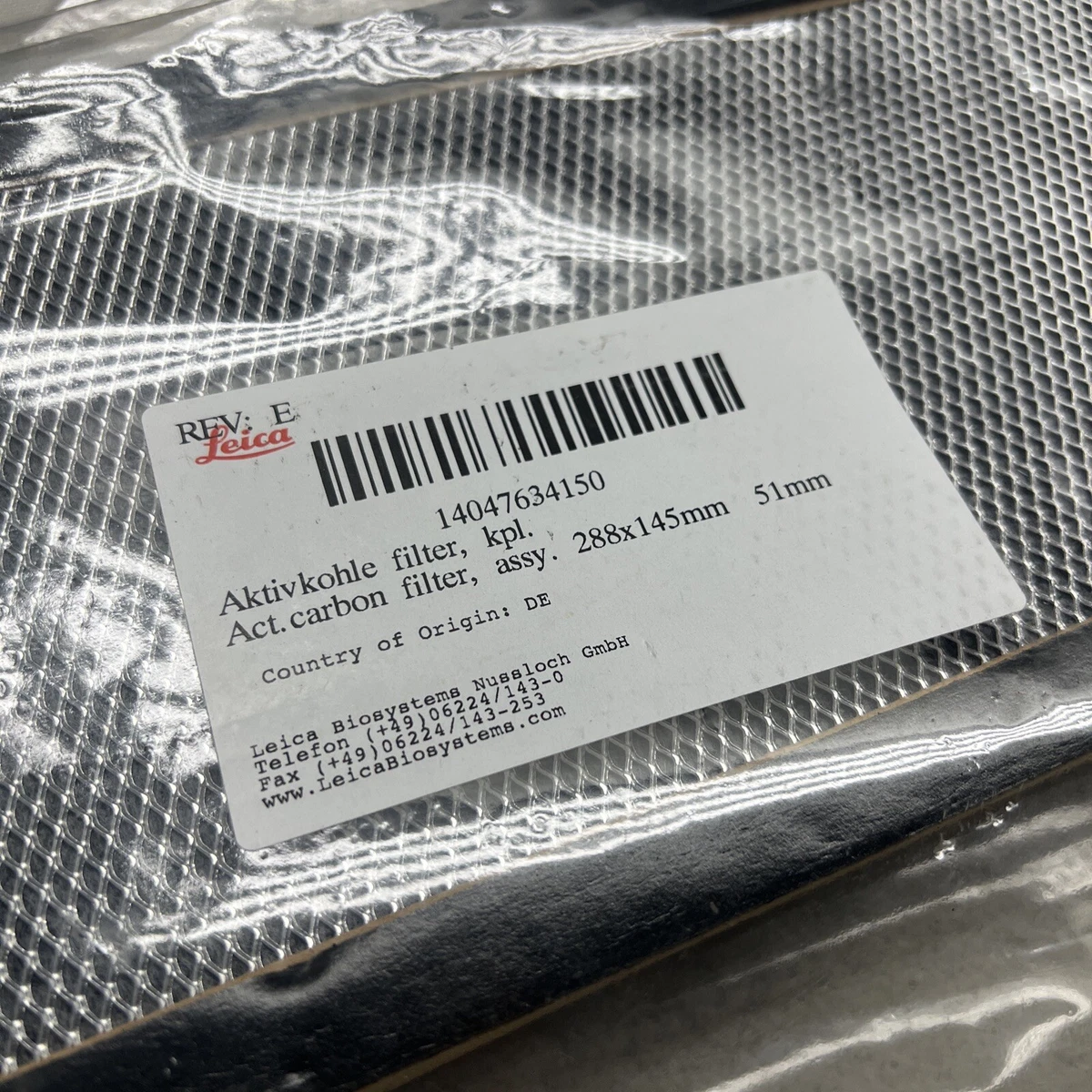 LEICA 14047634150 CARBON FILTER | eBay