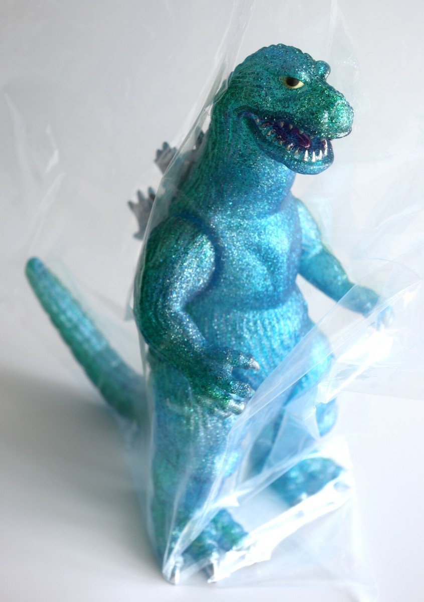 ゴジラ ソフビ マルサン Godzilla 1962 Blue Glitter Godzilla 1962 Marmit KinGoji Event Exclusive Blue Clear Molding