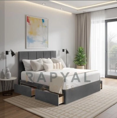 CHEAPBEDSALE ORTHOPAEDIC DIVAN BED SET WITH MATTRESS AND HEADBOARD 3FT 4FT6 Double 5FT King