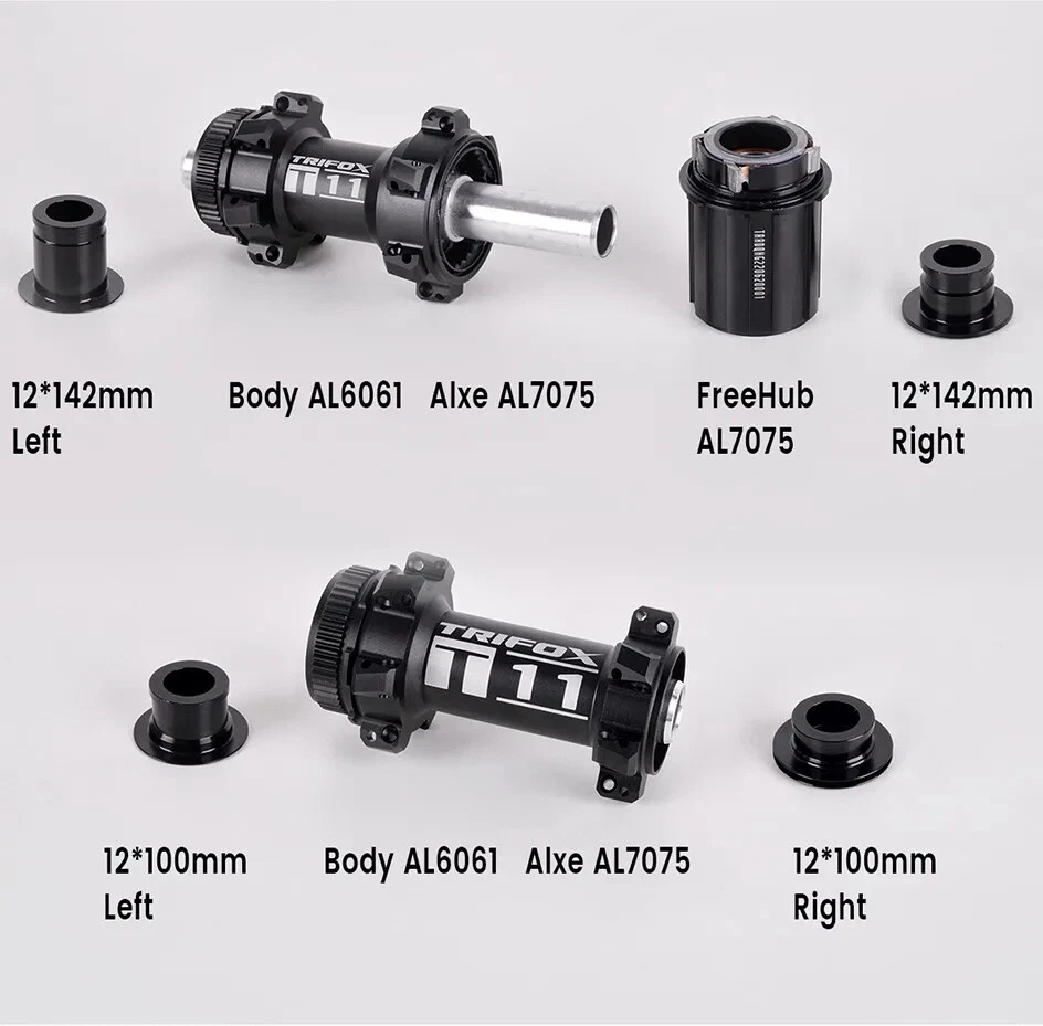Road Bicycle Hubs Thru Axle 12*100mm 12*142mm Cycling Disc Brake HG 8-12S 24H - Image 4 of 4
