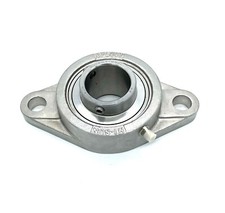 SUCSFL207-23 D1 1-7/16" 2-Bolt Stainless Steel Flange Mounted Bearing Unit