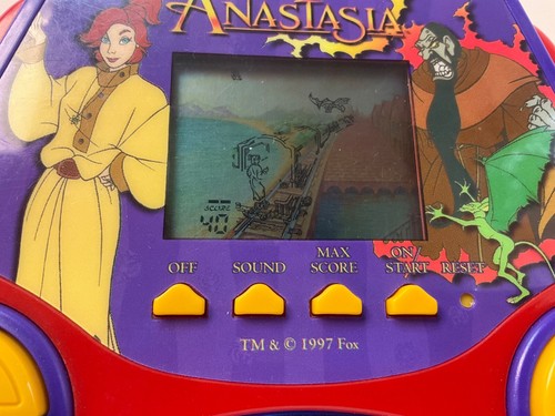 Tested ! Anastasia Fox Movie Cartoon Tiger Handheld Travel Game Electronic LCD B - Picture 8 of 17