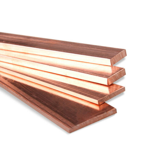 99% Pure Cu T2 Copper Bar Strip Square Rod Row Metal Sheet 10mm-50mm 100mm 250mm - Afbeelding 1 van 9