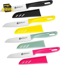 8 Pieces Paring Knives (4PCS Peeling Knives and 4PCS Knife Sheath), Ultra Sharp