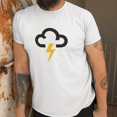 STORMY WEATHER SYMBOL T-SHIRT (Psychische Gesundheit Stimmung Blitz Regen Herbst wütend)
