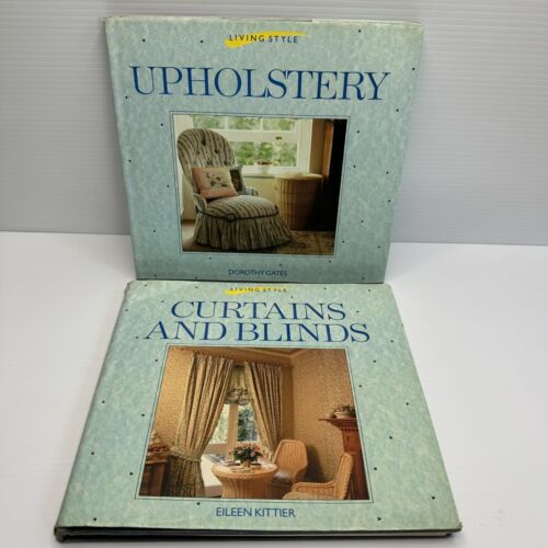 2x Dorothy Gates Books Upholstery Curtains & Blinds Vintage 1986 HC Living Style - Picture 1 of 24