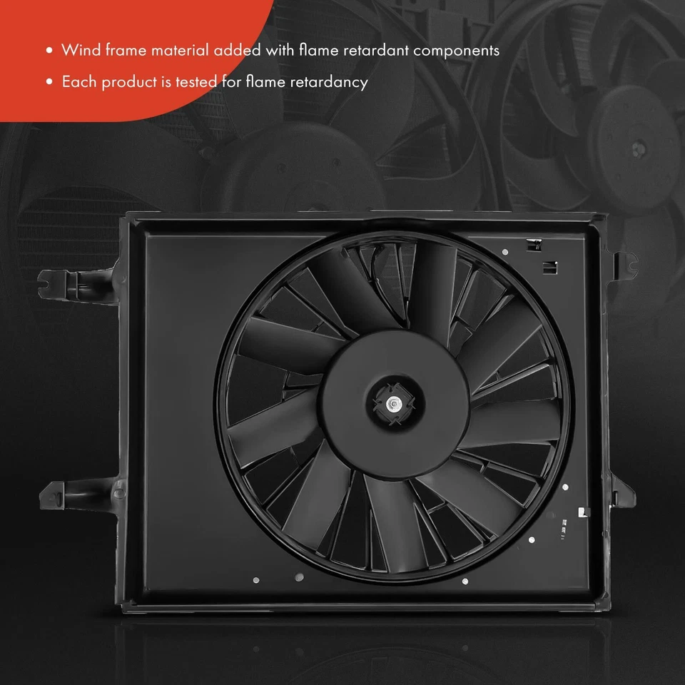 Ventilador de radiador con montaje de cubierta para Nissan Quest Mercury Villager 1996 1997 1998 Foto 3 de 4