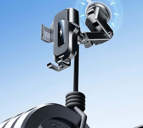 15W Qi Wireless Charger Ladegerät Automatische Auto Handy Halterung KFZ - Bild 5 von 12