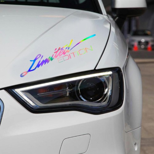 2Pcs LIMITED EDITION Car Creative Vinyl Decal Laser Color Stickers Accessories - Picture 2 of 12