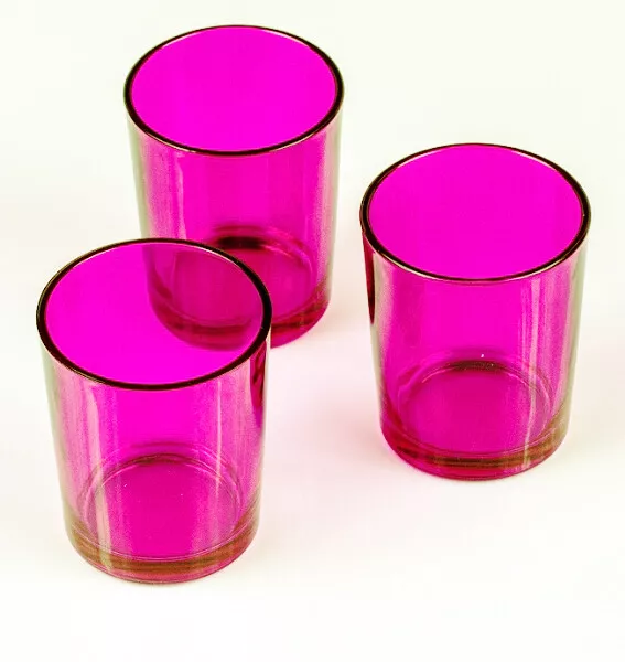 Pink Glass Tealight Candle Holder Wedding Bomboniere Party Event BUY QTY Req