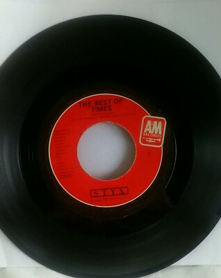 STYX - Lights / The Best Of Times. 1979 Single (From The Album Cornerstone) EX