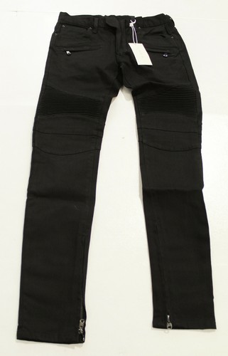 mnml Men's M14 Slim Stretch Moto Jeans SV3 Matte Black Size 30 NWT | eBay