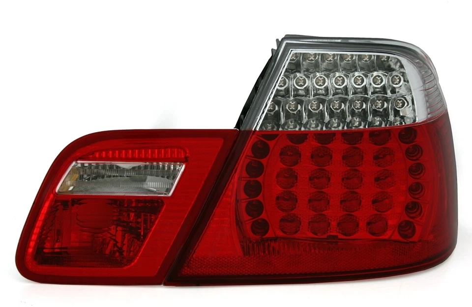 LED Rückleuchten Set in Rot Weiss für 3er BMW E46 Cabrio Heckleuchten - Bild 3 von 4