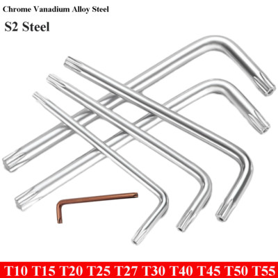 Torx Key Screwdriver Set Security Tamper Middle Hole T10 - T50 Maintenance Tools
