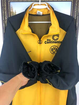 Vintage 90's Nike Borussia Dortmund Football Jacket Soccer